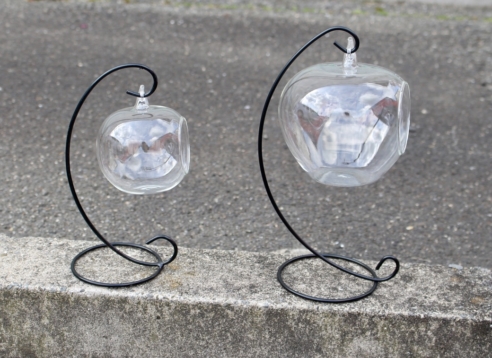 リンゴ型ガラスS